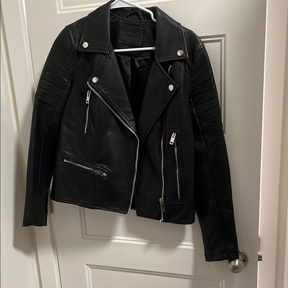 BlankNYC Black faux Leather Moto Jacket